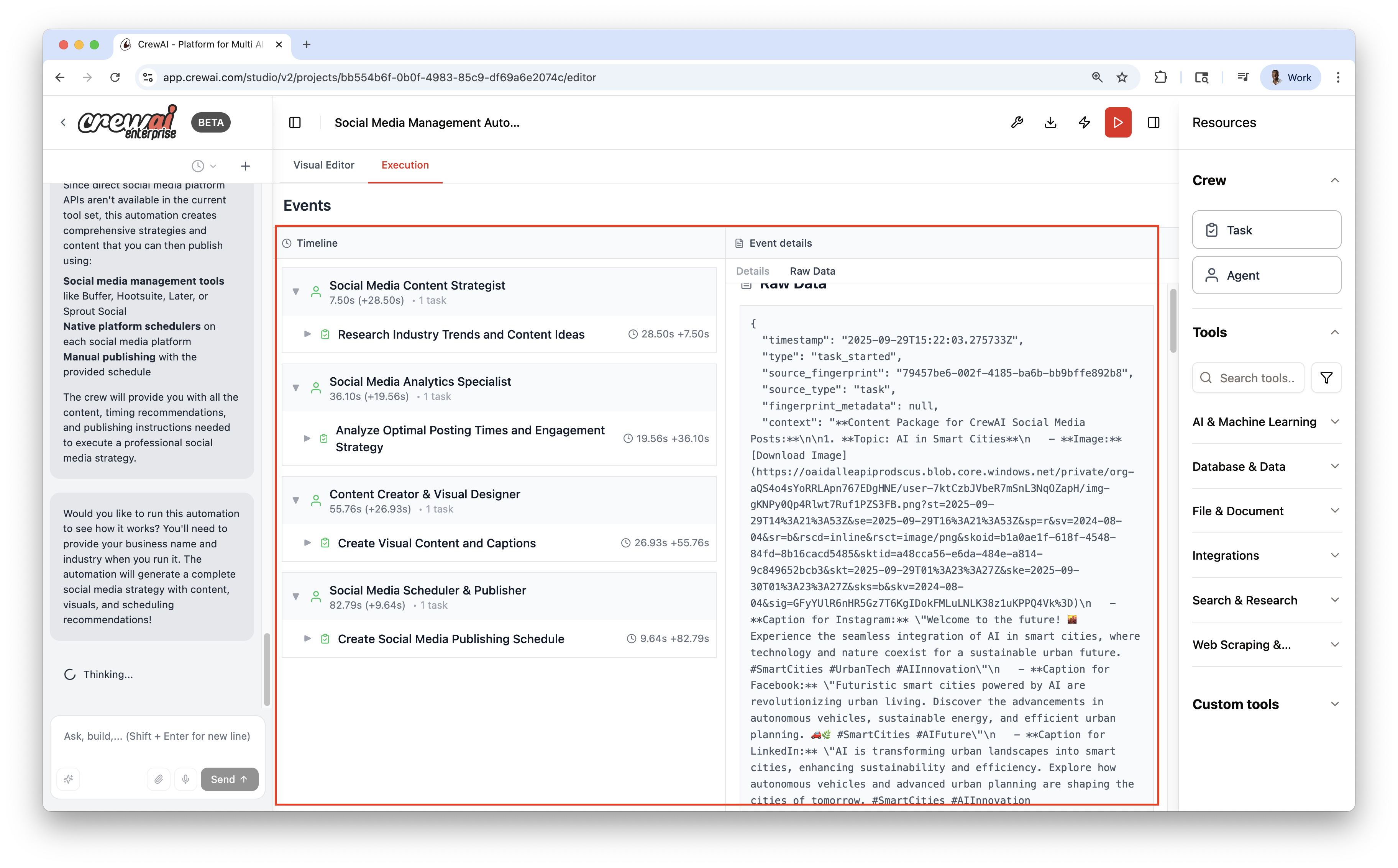 Execution View